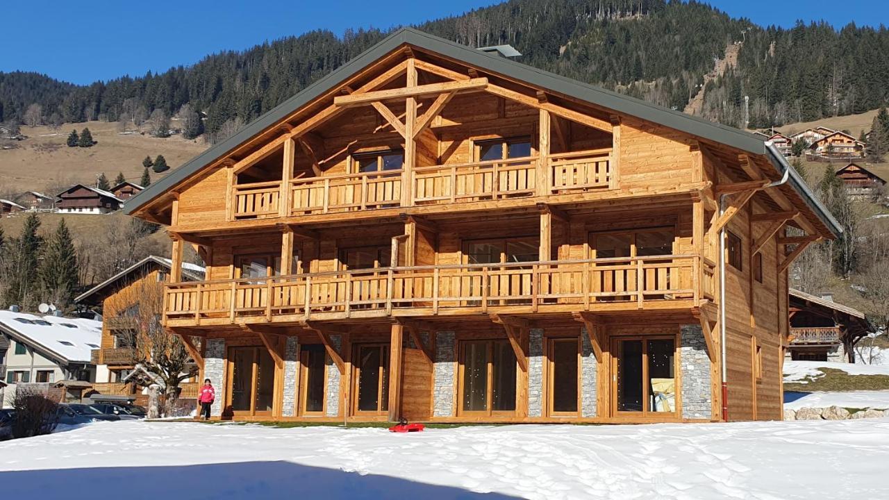 Demi-Chalet Vadel La Panthiaz 15 Pers 5 Chambres Ла-Шапель-д'Абонданс Экстерьер фото