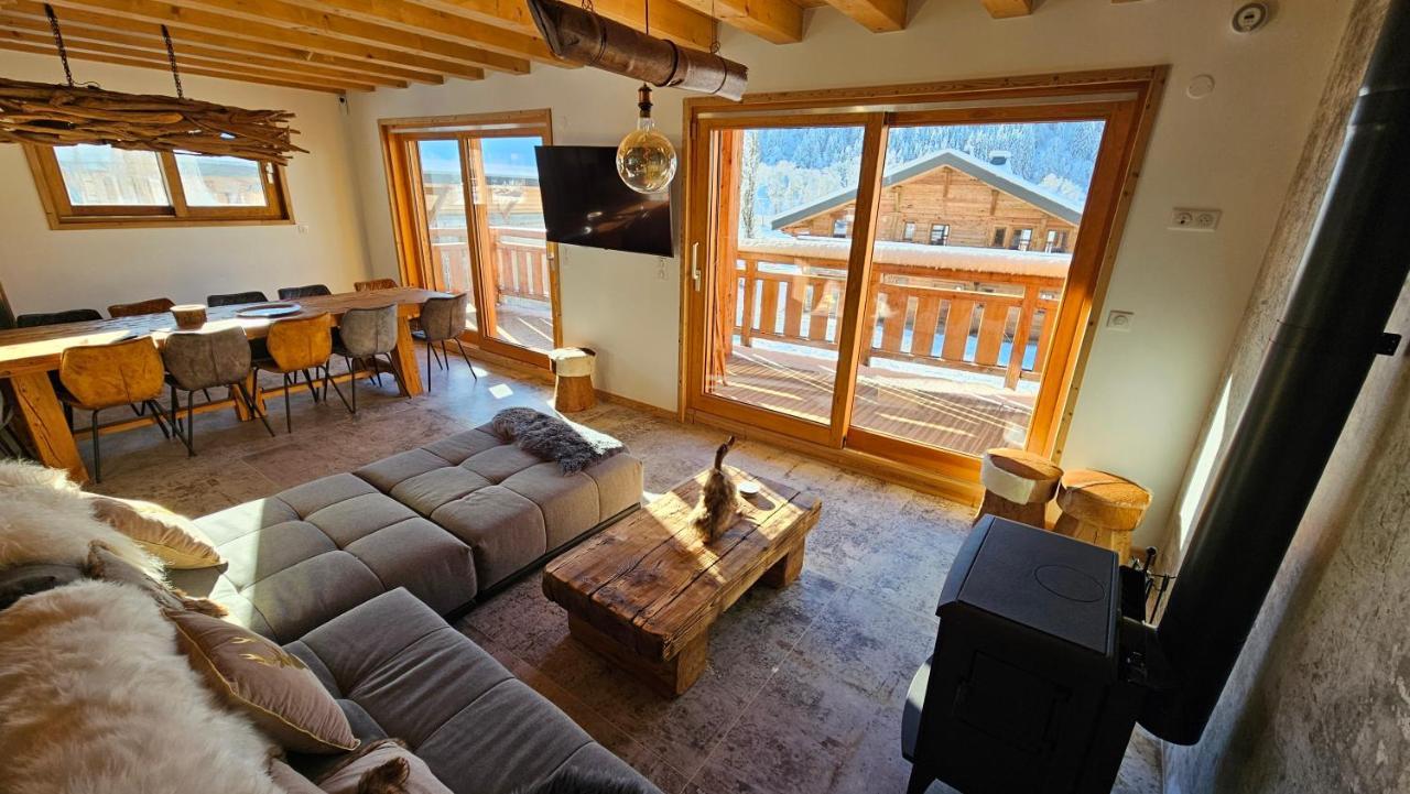Demi-Chalet Vadel La Panthiaz 15 Pers 5 Chambres Ла-Шапель-д'Абонданс Экстерьер фото