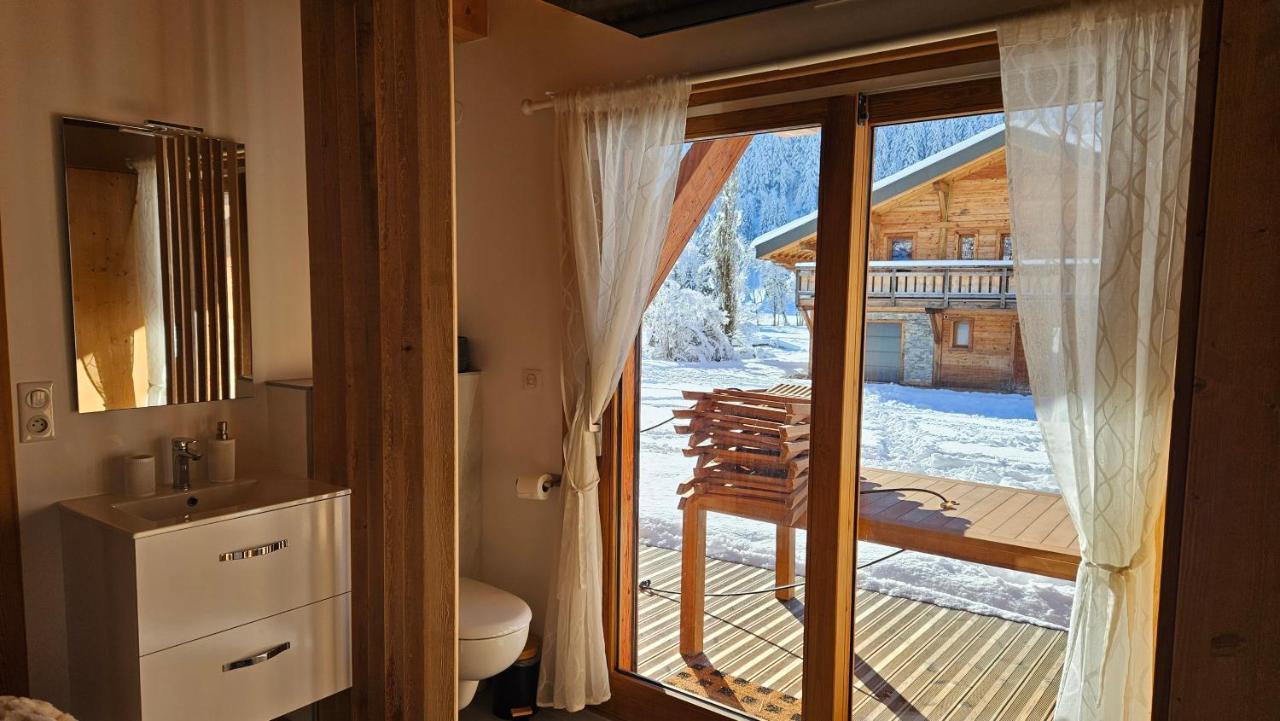Demi-Chalet Vadel La Panthiaz 15 Pers 5 Chambres Ла-Шапель-д'Абонданс Экстерьер фото