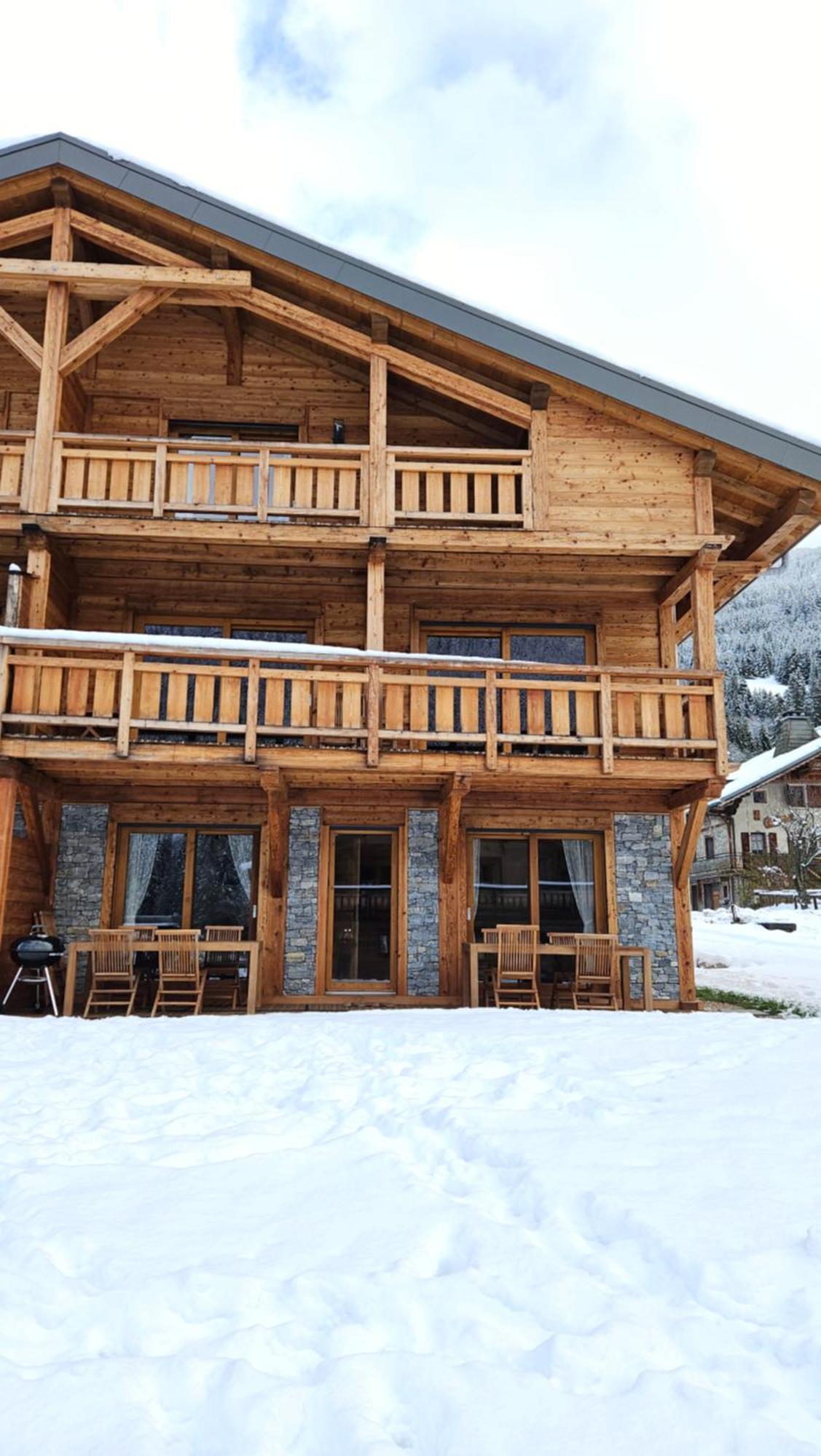Demi-Chalet Vadel La Panthiaz 15 Pers 5 Chambres Ла-Шапель-д'Абонданс Экстерьер фото