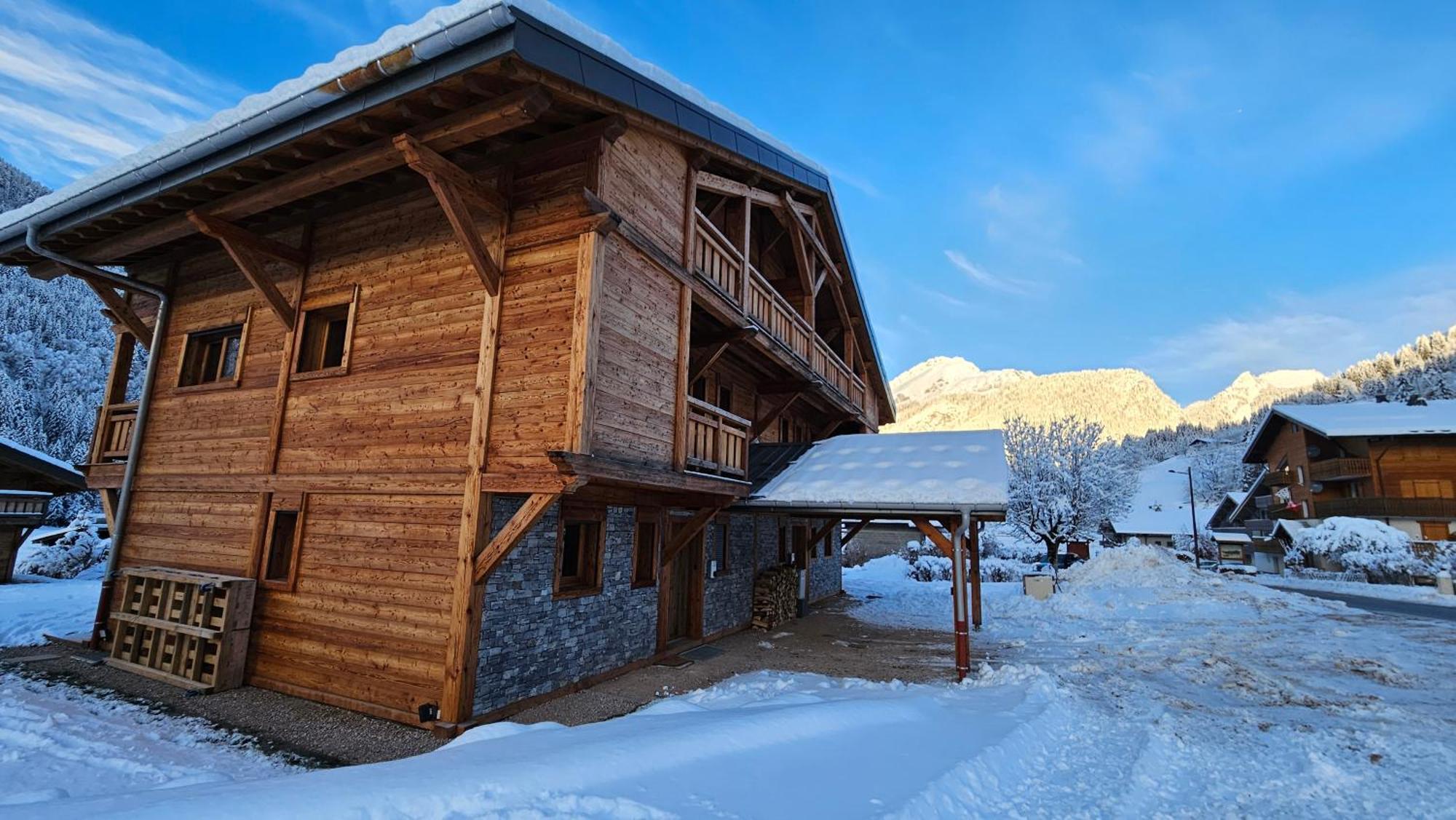 Demi-Chalet Vadel La Panthiaz 15 Pers 5 Chambres Ла-Шапель-д'Абонданс Экстерьер фото