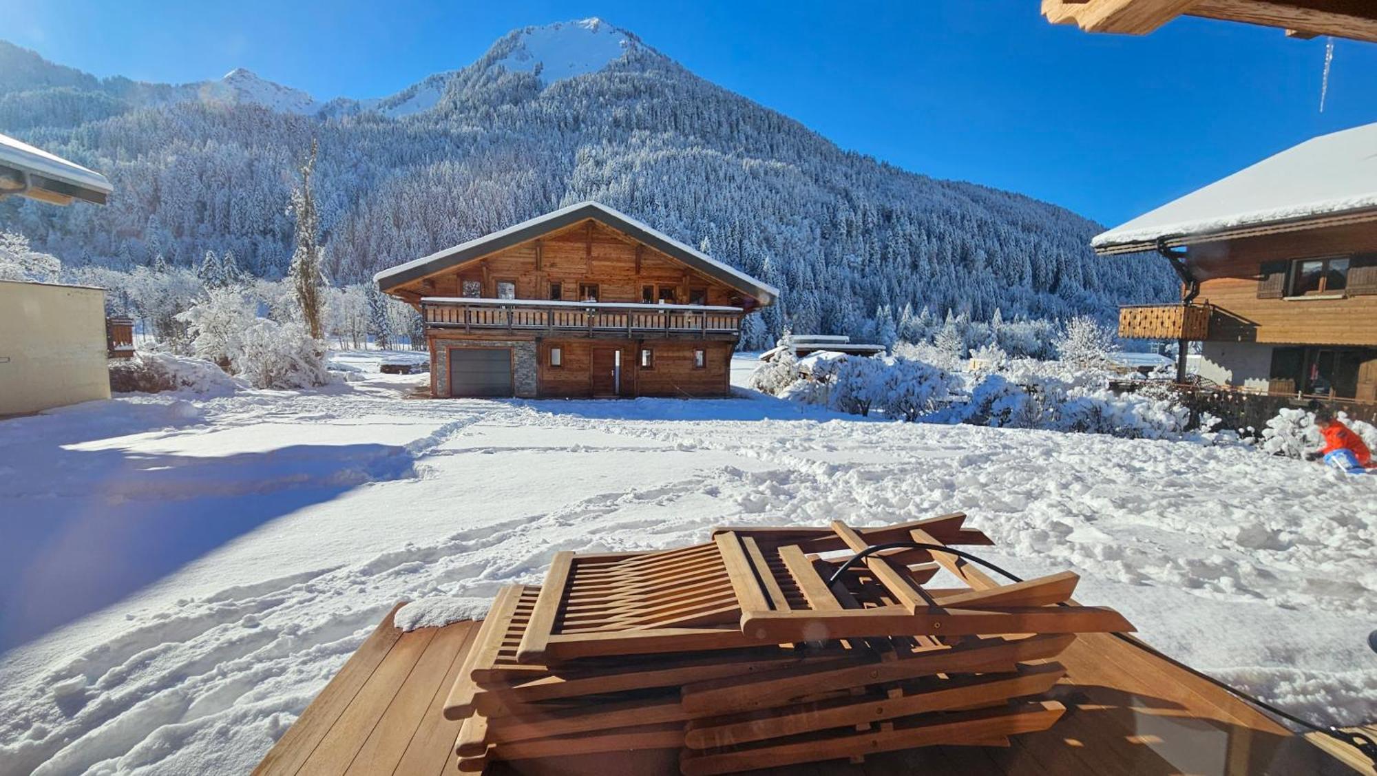 Demi-Chalet Vadel La Panthiaz 15 Pers 5 Chambres Ла-Шапель-д'Абонданс Экстерьер фото